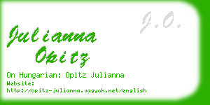 julianna opitz business card